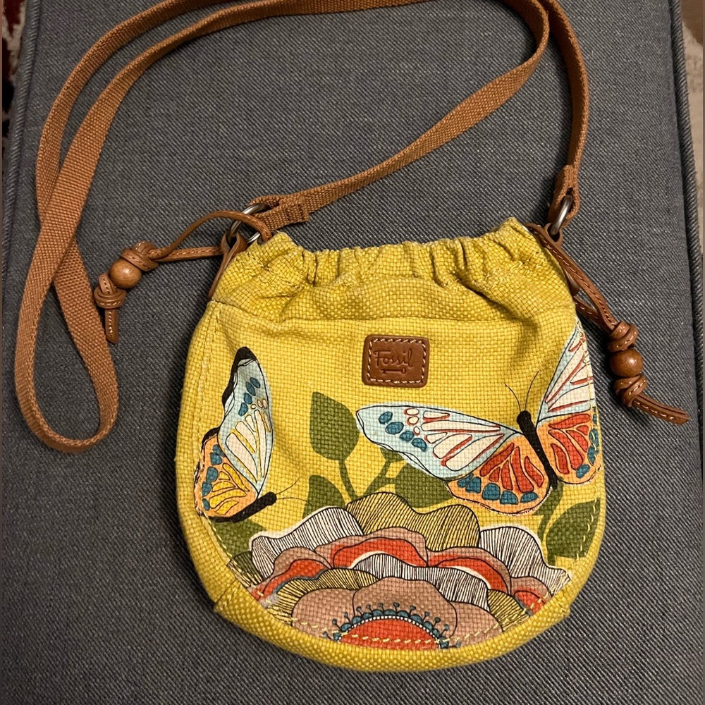 Fossil Drawstring Satchel Bag - image 1